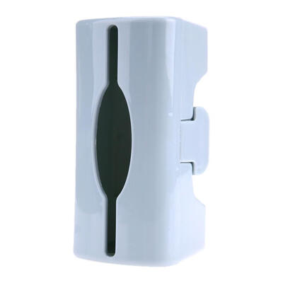 

Home Kitchen Bathroom Wall Mount Plastic Trash Bag Storage Box Organizer