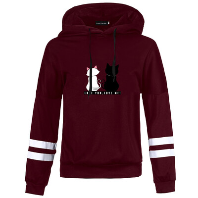 

Couple Hoodie Love You Love Me Printed Sweatshirt Graphic Lover