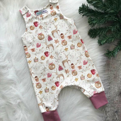 

Sweet Infant Baby Boy Girls Kid Top Christmas Clothes Romper One-piece Vest Sets