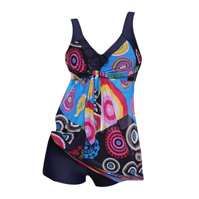 

US Tankini Women Plus Size Swimwear Swimsuit Beachwear Bikini Bathing Suit S-4XL