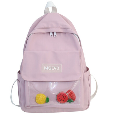 

Avocado green schoolbag female Korean version ulzzang backpack high school ancient Japanese&wind ins Hyunya shoulder bag