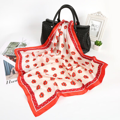 

Autumn&winter Korean version of the silk satin thin scarf scarf air conditioning shawl beach towel seaside sunscreen silk scarf women wholesale