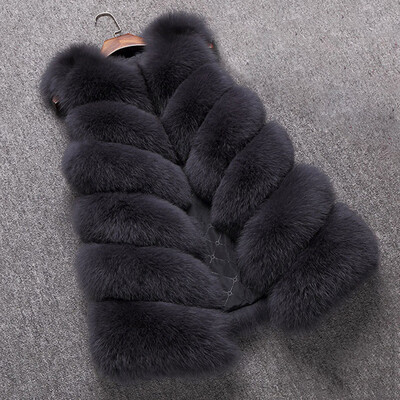 

Tailored Womens Ladies Sleeveless Color Waistcoat Solid Winter Loose Vest Coat