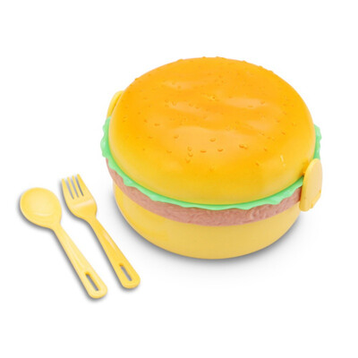 

Cute&creative burger lunch box Children Hamburger Bento Lunch Box Food Container Storage with Lunchbox Bento Container