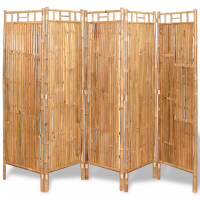 

5-Panel Room Divider Bamboo 787"x63