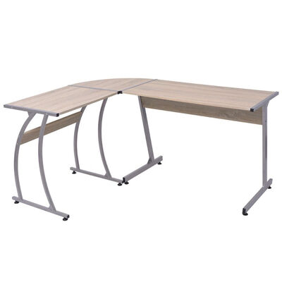 

Corner Desk -Shaped Oak