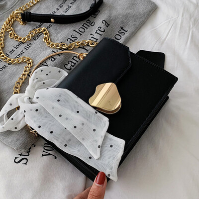 

Womens new bag 2019 Korean fashion temperament portable Joker chain shoulder slung small square bag