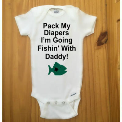 Newborn Infant Baby Girl Boy Fishing Romper Bodysuit Jumpsuit Outfits Clothes