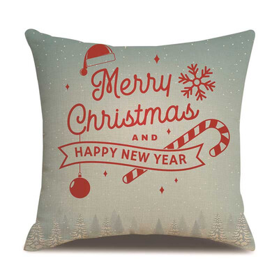 

18X18&quot Christmas Pillow Case Sofa Car Throw Cushion Covers Christmas Pillowcase Home Sofa Decor
