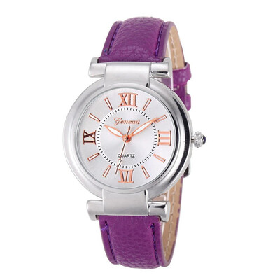 

Geneva student watch exquisite temperament ladies watch fashion belt casual quartz womens watch