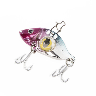 

2018 new outdoor fishing stainless steel metal fish-shaped road hard iron bait lure fish LED color iron flash light