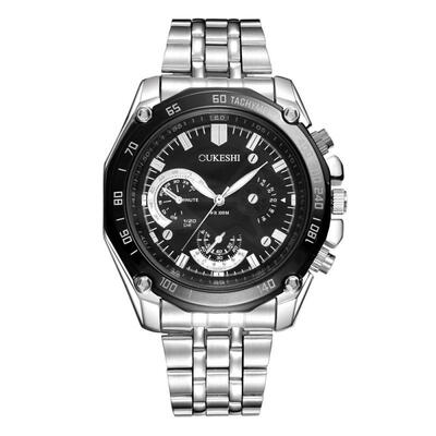 

Multi Function Quartz Wristwatch Waterproof Watch With Stainless Steel Band For Men