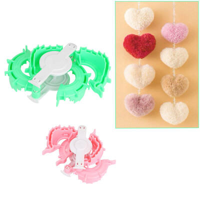 

〖Follure〗2PCS Heart Shape Pompom Maker Fluff Ball Weaver Loom Craft 5cm 7cm