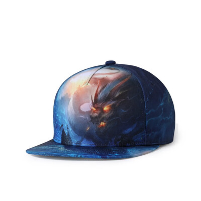 

NUZADA 3D Printing Caps Men Women Couple Hip Hop Cap Spring Summer Autumn High Quality Cotton Material Punk