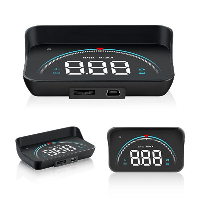

M8 35in Universal Car HUD Headup Display Digital Speedometer Windshield Projector Auto Driving Parameters Projection