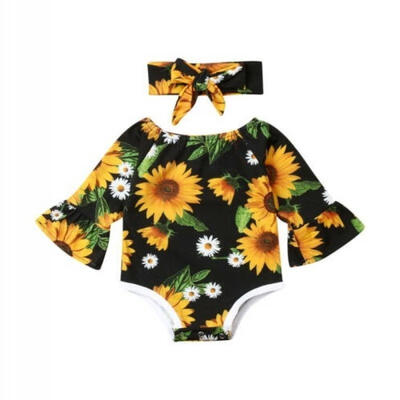 

Newborn Clothing Infant Baby Girls Bodysuit Romper Jumpsuit Outfits Long Sleeve Clothes