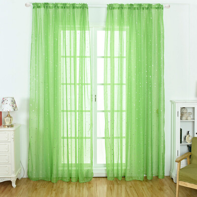 

Gobestart 1Pcs Solid Window Curtain Drape Panel Daylight Protection Sheer Scarf Valances