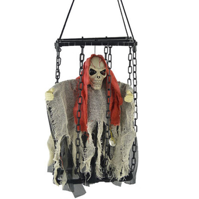 

Glowing Ghost Called & Shaking Cage For Halloween Hanging Household Decorations