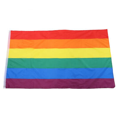 

Greensen Hand Waving Rainbow Flag Banner Polyester Gay Pride Lesbian Flags with Grommets