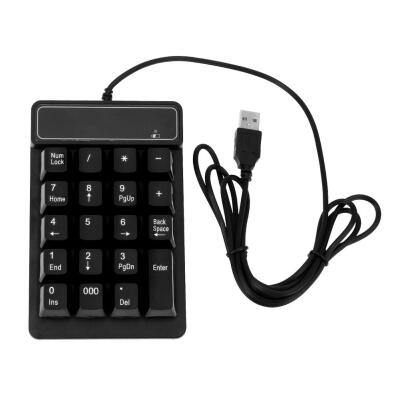 

15m49ft USB Wired 19 Keys Keypad Mechanical Feeling Numeric Keyboard