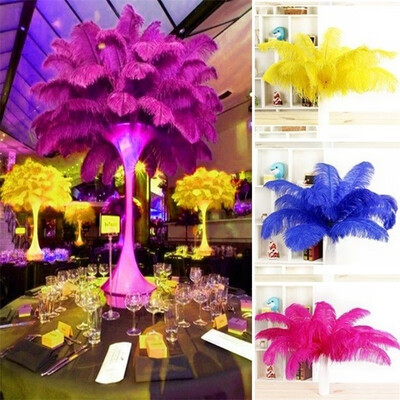 

10pcs Ostrich Feathers Plume Centerpiece Wedding Party Table Decoration 30-35cm