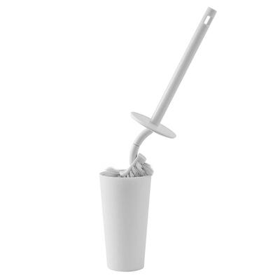 

Simple Long Handle Toilet Brush Holder Set Bathroom Lavatory Cleaning Tool