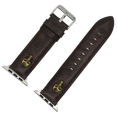 

Gobestart Cowhide Apex tail Buckle Wrist Watch Band Strap Belt For Apple Watch 38mm