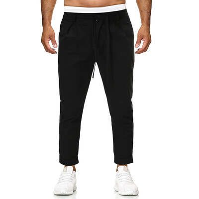

Gobestart Fashion Mens Casual Solid Loose Button Color Sweatpant Trousers Jogger Pant