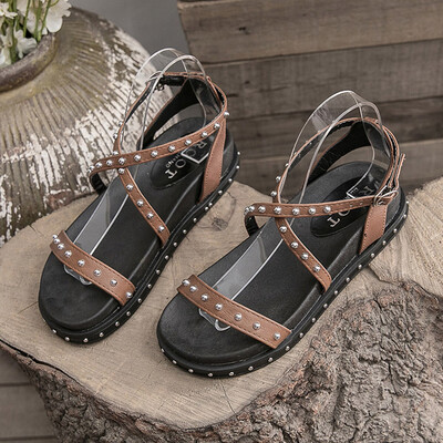 

Sandals womens summer fashion students hundred set up super-fire ins in-the-wave Korean version of the muffin vintage Roman sanda