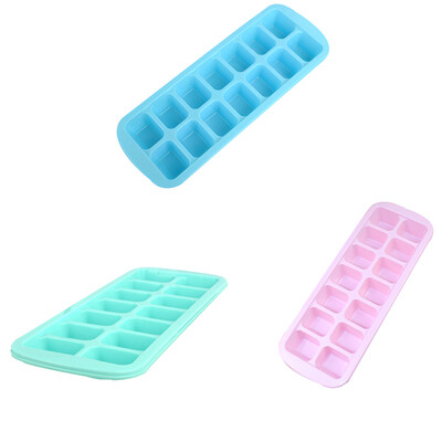 

Flexible Stackable Reusable Easy Release BPA Free Plastic Ice Cube Tray Molds Kitchen Tools
