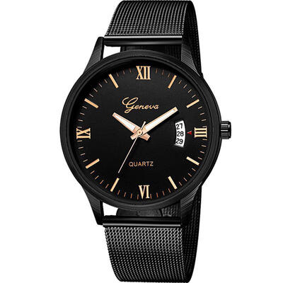 

2018 Luxury GENEVA Watch New Arrival Metal Mesh Band Stainless Steel Analog Date Quartz Wristwatch Women Lady Watches Reloj