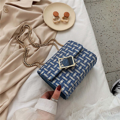 

Girls small bag new Korean version of the wild Messenger bag chain simple fashion small square package tide