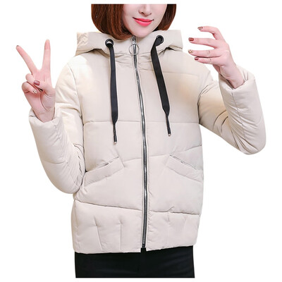 

Toponeto Fashion Women Winter Warm Cotton Hooded Winter Jacket Long-Sleeved Coat
