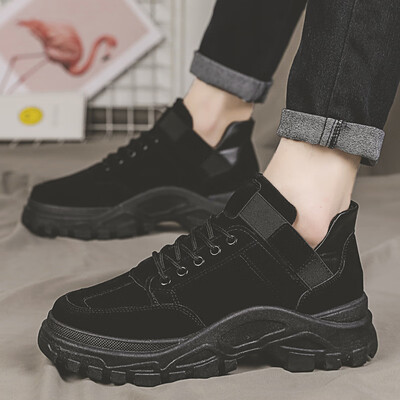 

Mens Shoes Autumn Korean Edition British Wind High Help Martin Boots