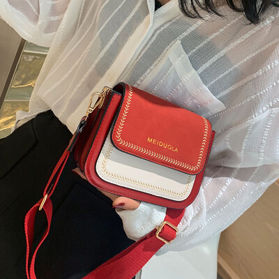 

Advanced sense bag foreign air bag 2019 new wave fashion retro shoulder bag wild ins matte Messenger bag