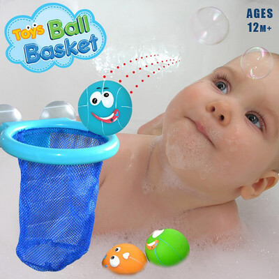 

Siaonvr 3 Piece Set Bath Toy Set Basketball Bath Water Children Bathing Game Beach