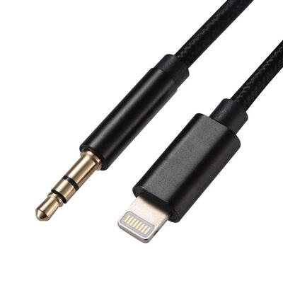 

IPH-018 1m Length Lightning To 35mm Male Jack Headphone Audio Aux Cable For Apple IPhone