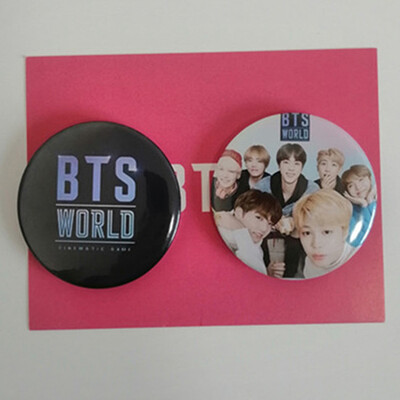 

CAR-TOBBY 2PCSSet Kpop BTS Creative Badge Pin Brooch