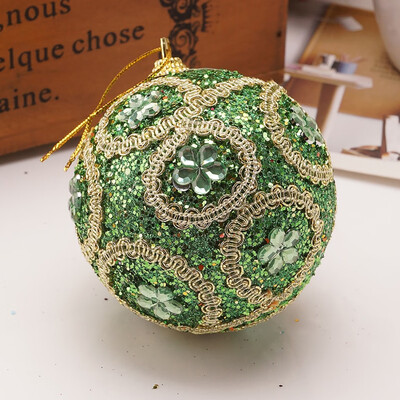 

Siaonvr Christmas Rhinestone Glitter Baubles Ball Xmas Tree Ornament Decoration 8CM