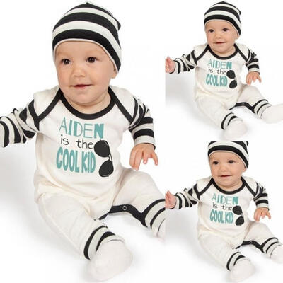

Newborn Kids Baby Boys Girls Long Romper Bodysuit Jumpsuit Clothes Outfits