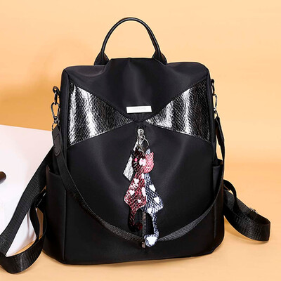 

Tailored Womens Fashion Backpack Waterproof Nylon Bag Anti-Theft Shoulder Bag Leisure