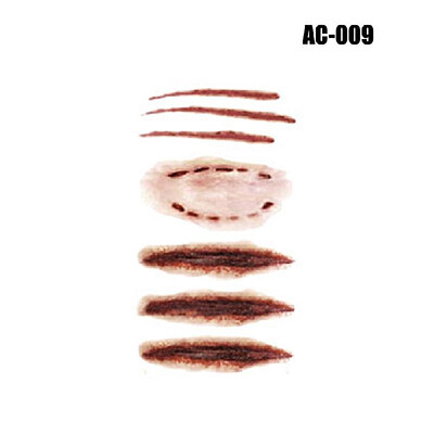 

Temporary Tattoos Stickers Horror False Wound Scar Sticker for Hallo-ween Masquerade Prank Makeup Decorations Props
