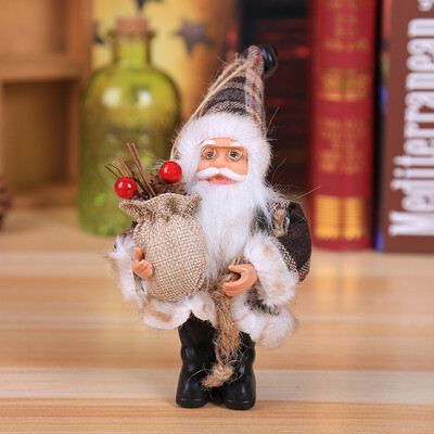 

Toponeto Christmas Santa Claus Doll Toy Christmas Tree Hanging Ornaments Decoration