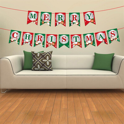 

Gobestart Paper Garlands Hanging Flag Decoration Banquet Decoration Flag For Christmas