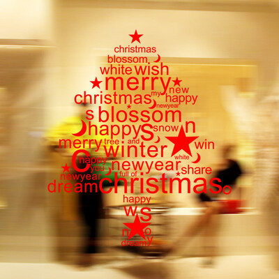 

〖Follure〗Merry Christmas Removable Wall Sticker Home Christmas Xmas Decor