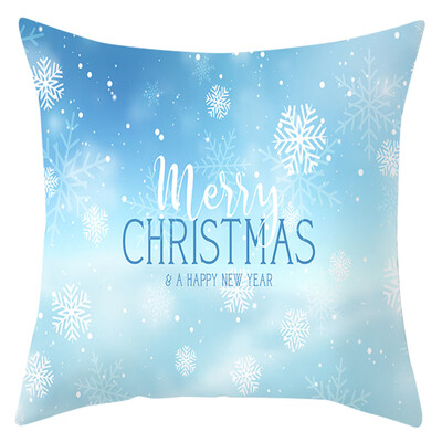 

〖Follure〗Christmas Series Home Decor Polyester Peach Skin Pillow Case 18x18in