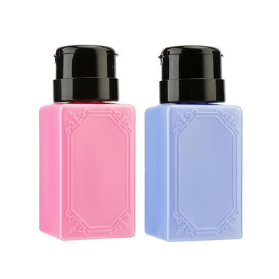 

180ml Empty Container Liquid Alcohol Press Nail Polish Remover Bottle