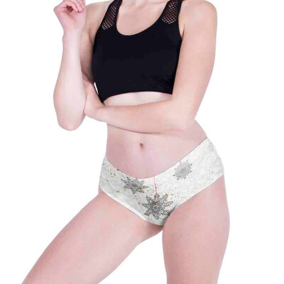 

Toponeto Ladies Hipsters Panties Christmas Themed Women Panties Christmas print Underwear