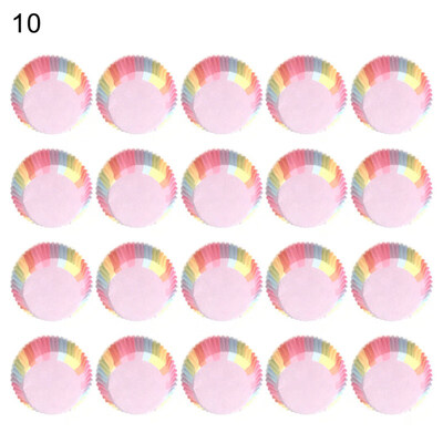 

100Pcs Heart Spot Rabbit Print Cupcake Cake Case Muffin Baking Cup Party Decor