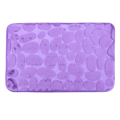 

Flannel Cobble Anti-Slip Carpet Home Bathroom Water Absorption Decor Mat